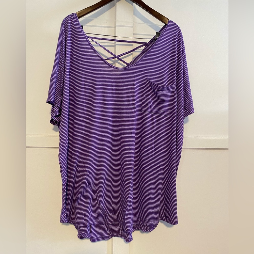 Purple stripe shirt 26/28